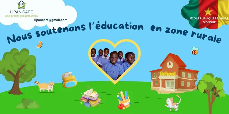 Bannière « Nous soutenons l’éducation en zone rurale »