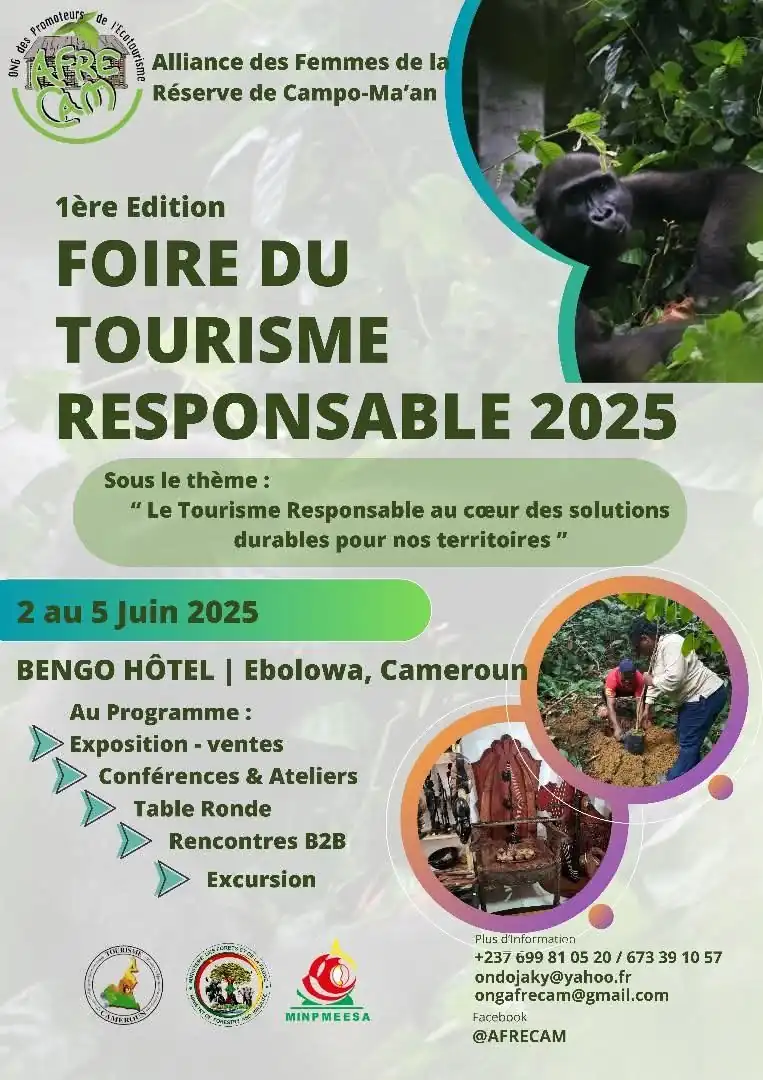 Affiche de la 1re Foire du tourisme responsable à Ebolowa